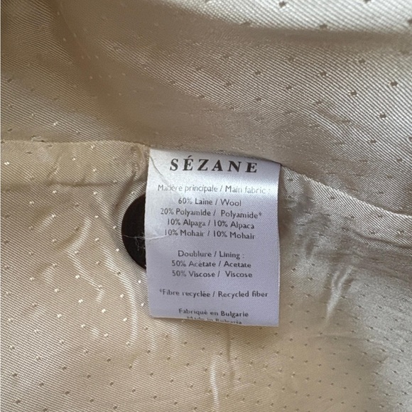 Sezane Mustard Teddy Jacket - Picture 7 of 8